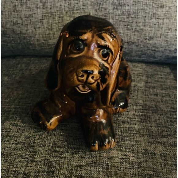 Vintage Puppy Dog Ceramic Planter Pot - Picture 3 of 5